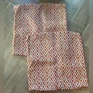 Restoration Hardware Patterned throe Pillow Covers - 20 x 20